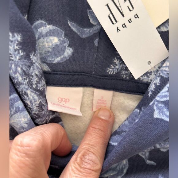 Gap × LoveShackFancy Toddler Floral Logo Hoodie Size 5 years - Picture 2 of 4